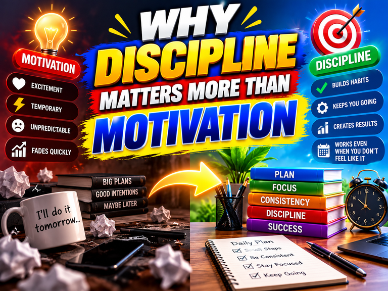 WHY DISCIPLINE MATTERS MORE THAN MOTIVATION